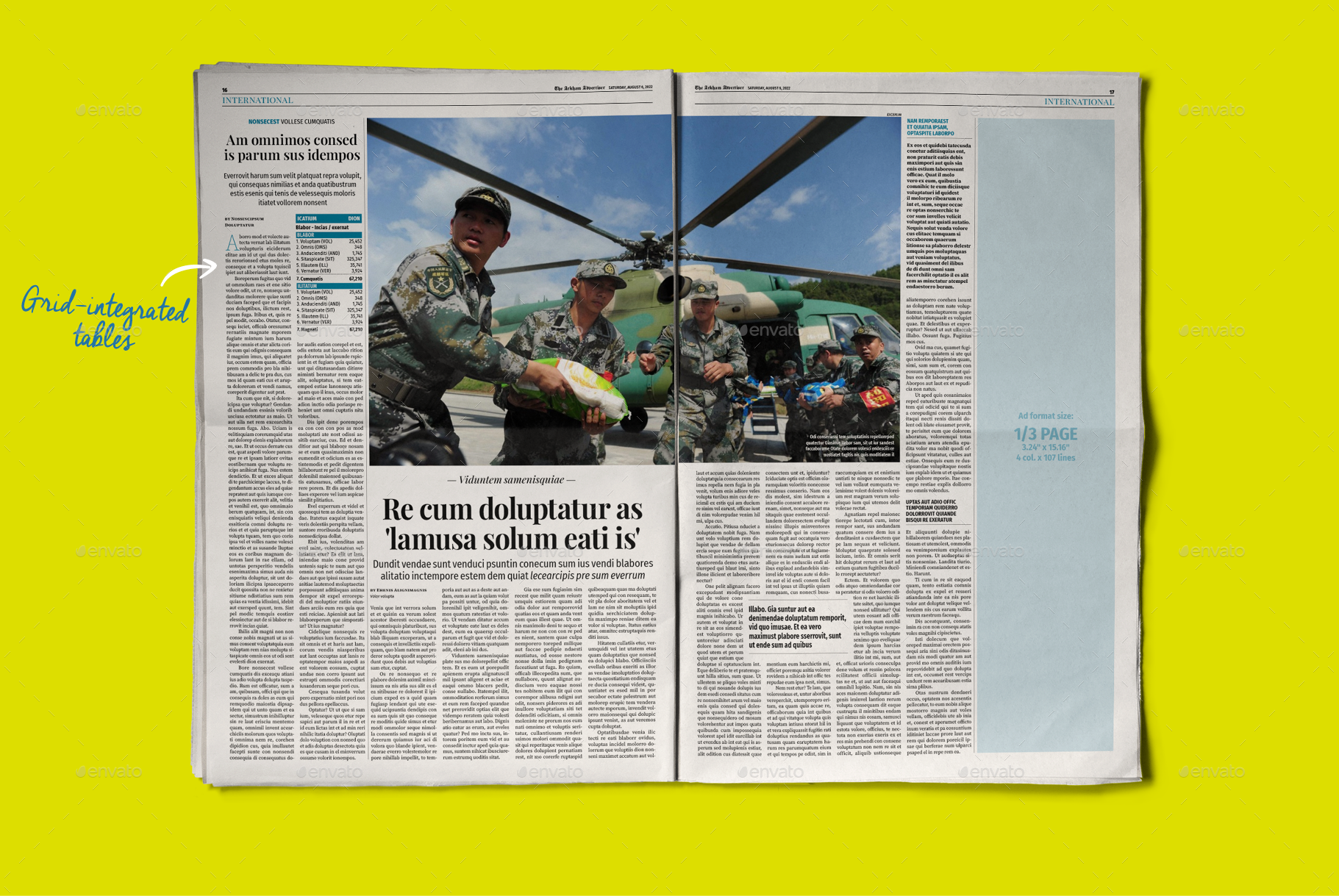 InDesign Tabloid Newspaper Template, Print Templates | GraphicRiver