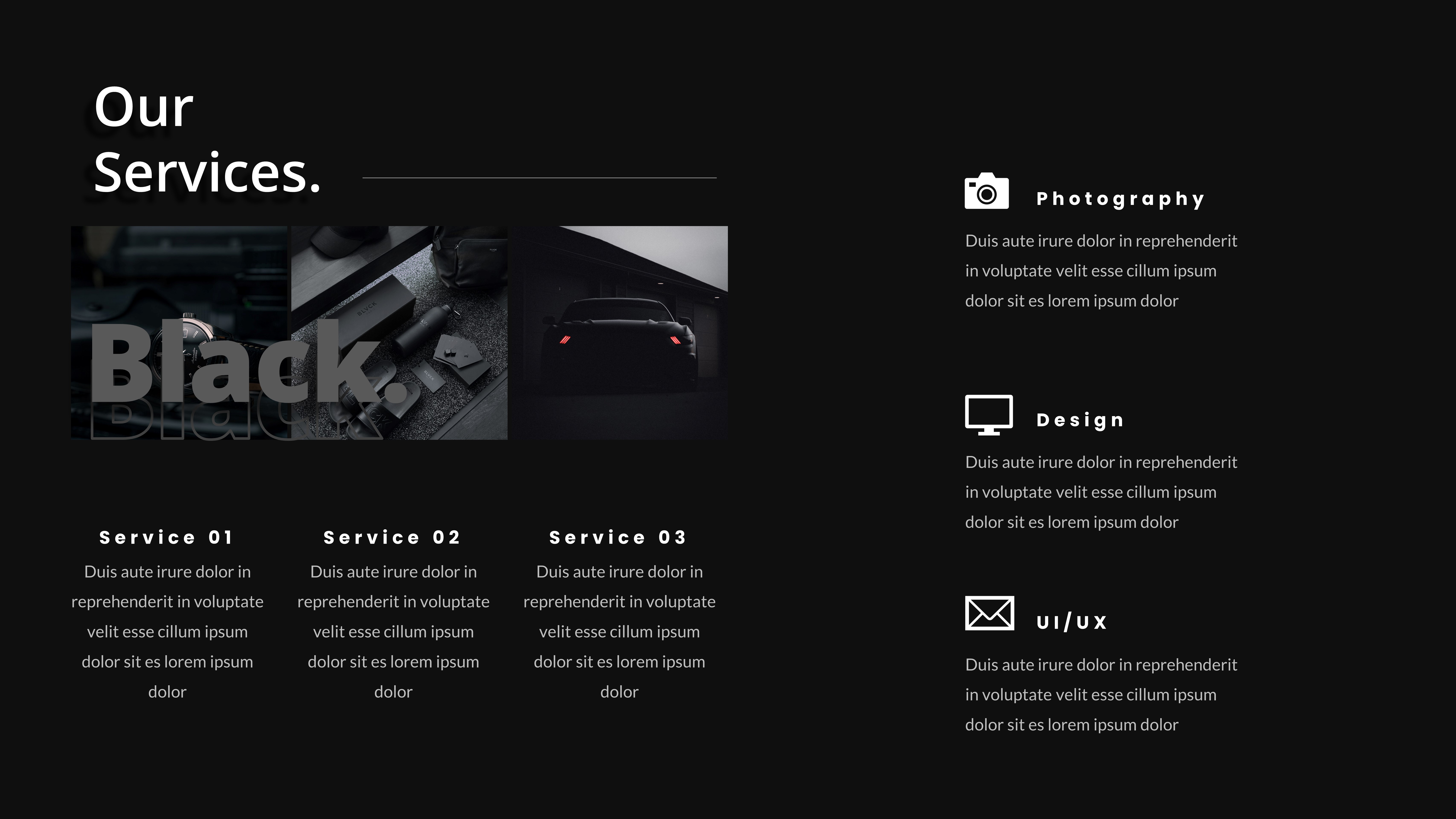 BLACK – Creative Business Powerpoint Template, Presentation Templates