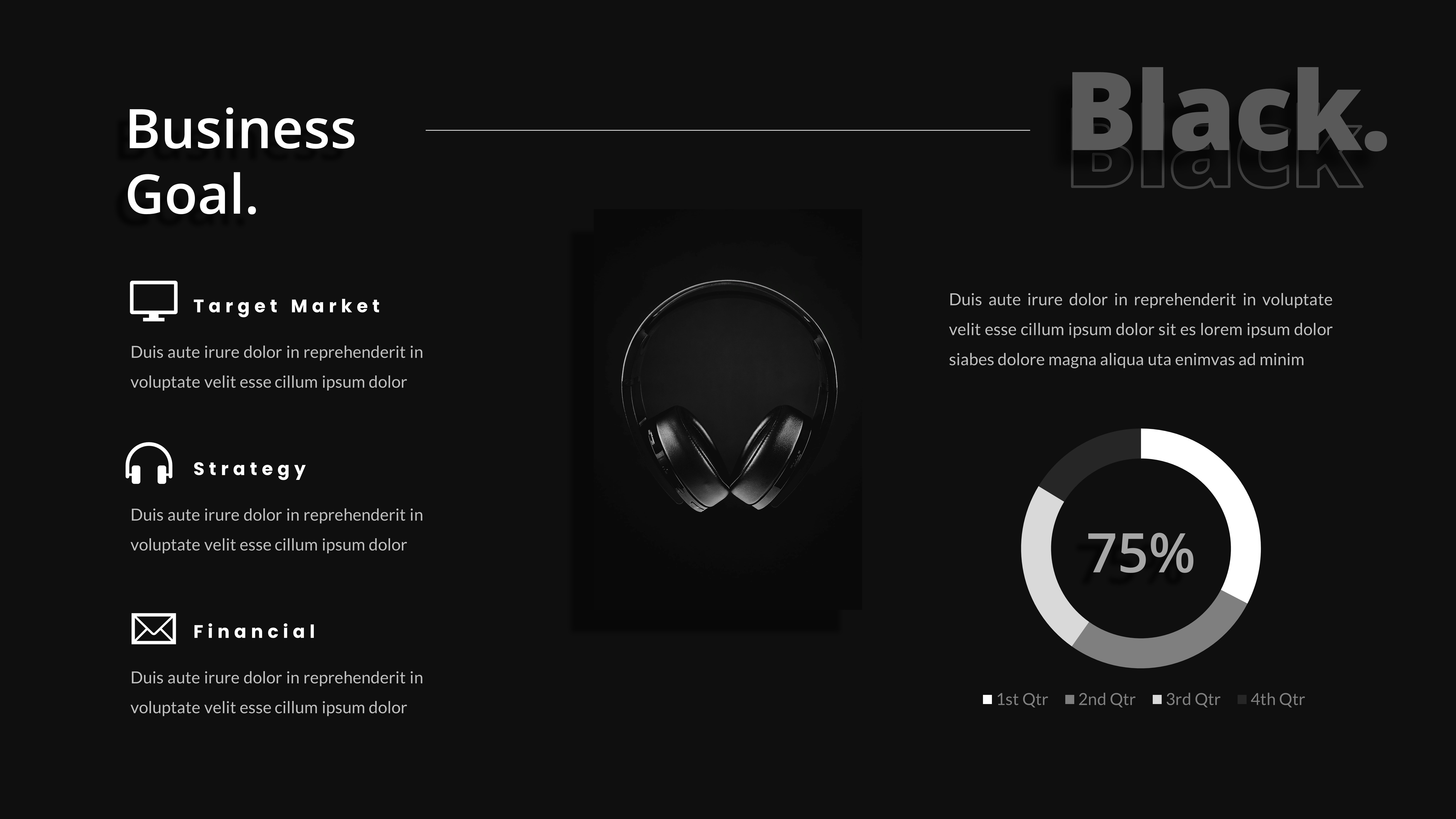 BLACK – Creative Business Powerpoint Template, Presentation Templates