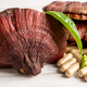 Dried lingzhi mushroom with capsule drug, alternative medicine herbal organic herb. - PhotoDune Item for Sale