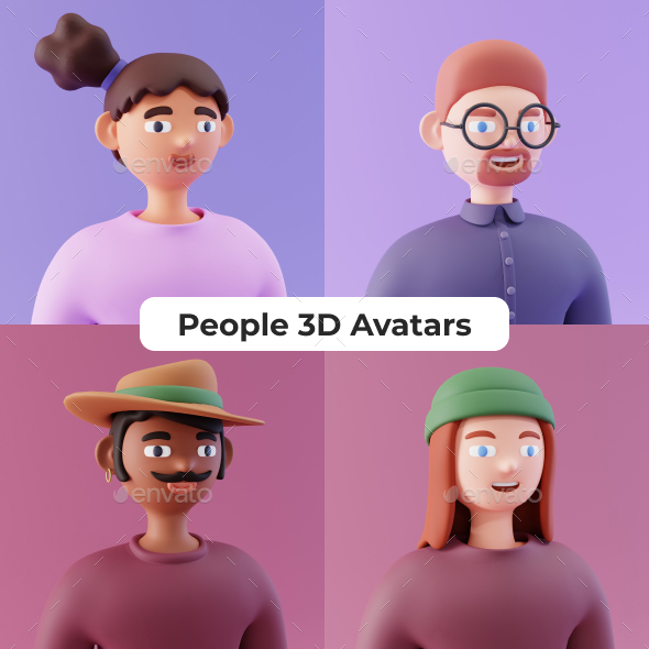 3D Illustration Character Avatars 03