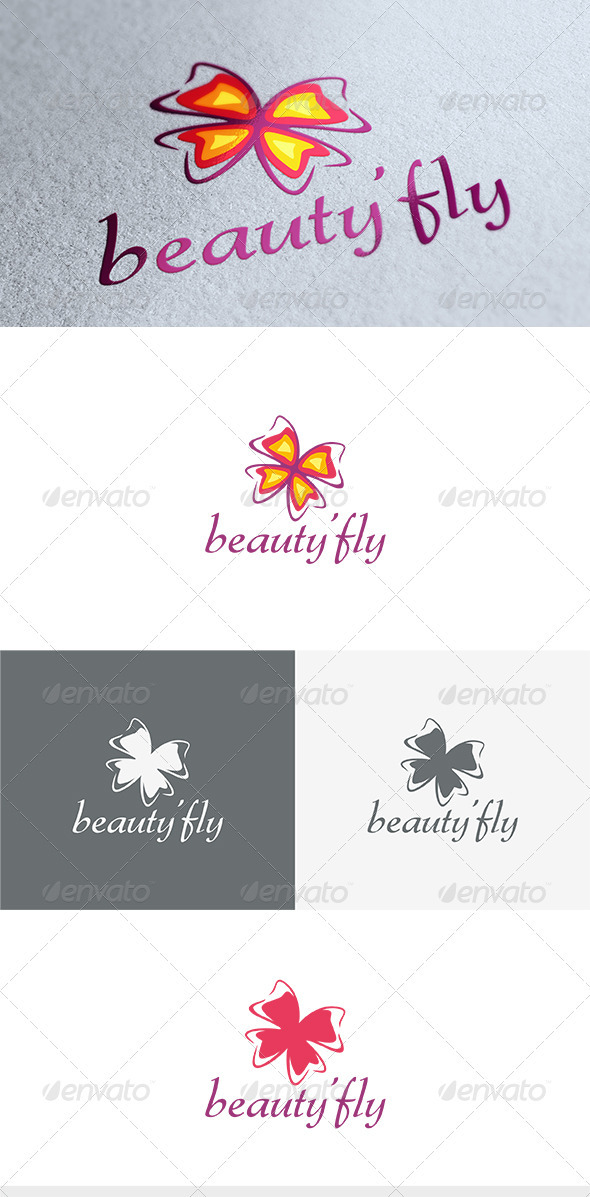 Beauty Fly Logo - Nature Logo Templates