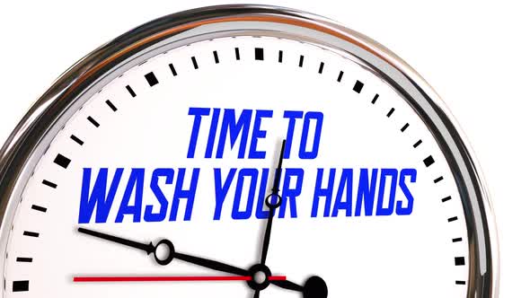 Time To Wash Your Hands Reminder Get Clean Safe Procedure 3d Animation alt
