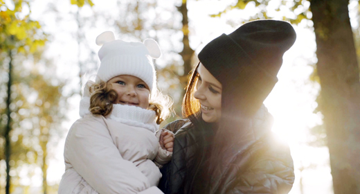 Mother And Little Daughter