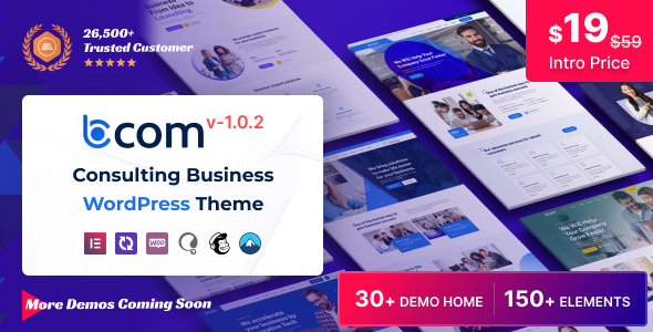 Bcom – Consulting Business WordPress Theme