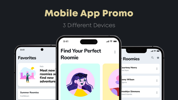 Mobile App Promo Product Promo template preview