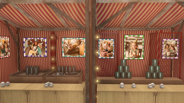 Circus Slideshow Video Displays template preview