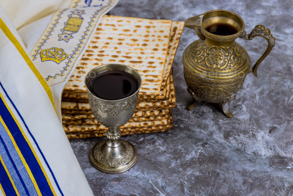 During Passover Jews eat kosher unleavened matzah bread and drink ...