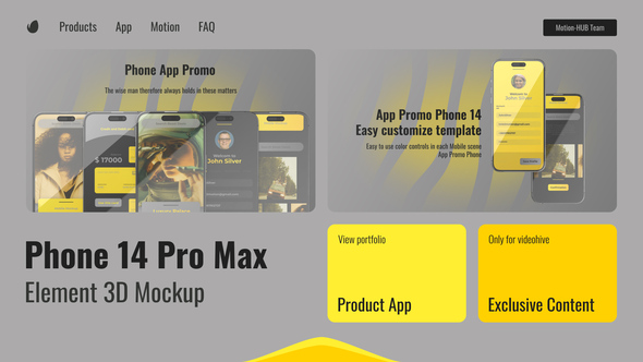 App Promo - Yellow Gray Pantone
