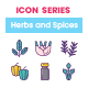 50 Herbs and Spices  Icons | Crayons Series