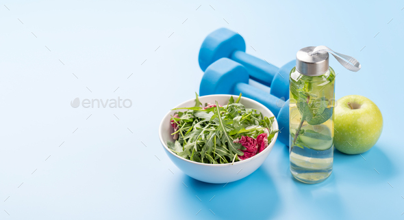 Healthy lifestyle, sport and diet concept - Stock Photo - Images