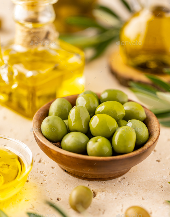 Fresh green olives - Stock Photo - Images