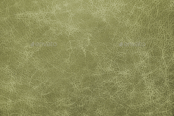 Genuine, Natural, Artificial Khaki Leather Texture Background. - Stock Photo - Images
