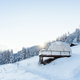 Whitepod winter igloo hotel in swiss mountauns covered by white snow  - PhotoDune Item for Sale