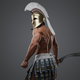 Strong greek warrior with naked torso and plumed helmet - PhotoDune Item for Sale