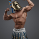 Powerful greek warrior with perfect body and plumed helmet - PhotoDune Item for Sale