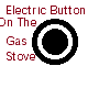 Electric Button On The Gas Stove