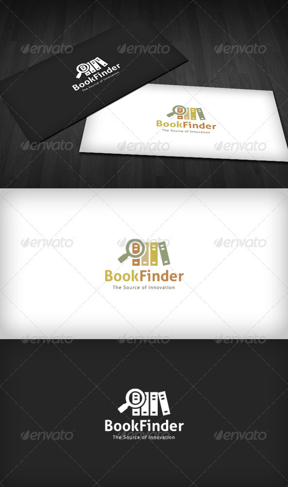 Book Finder Logo - Objects Logo Templates
