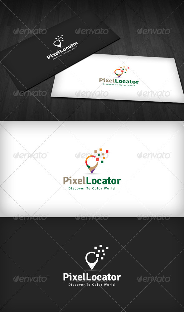 Pixel Locator Logo - Symbols Logo Templates