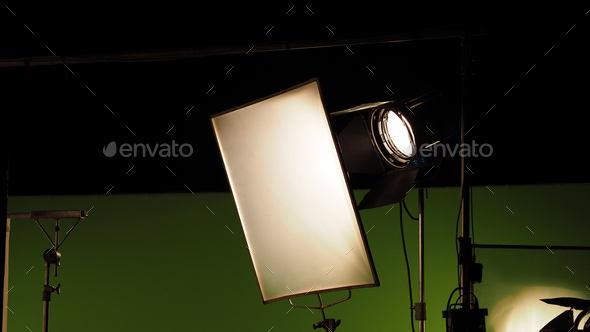 Film light for video production camera in studio set or Use as studio photo shoot light