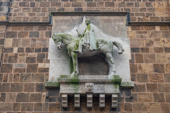 Helmuth von Moltke Statue - Bremen, Germany - Stock Photo - Images