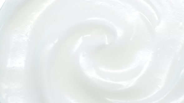  Macro White Smooth Facial Cream Texture, Beauty Cosmetics Abstract Background alt
