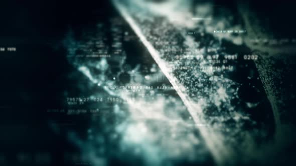 Futuristic Data Matrix Simulation HUD Background 05 alt