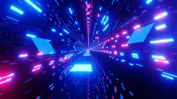 HD Abstract technology background with glitter particle motion in a cyber space alt