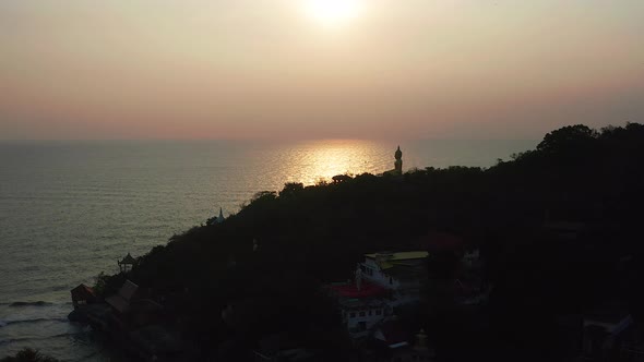 Big Buddha Over the Khao Tao Reservoir in Hua Hin in Prachuap Khiri Khan Thailand alt