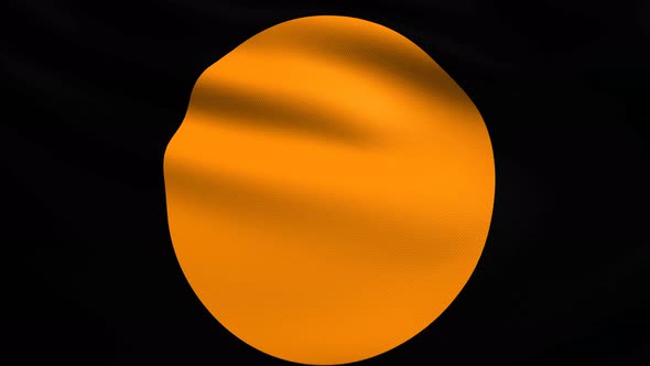 Auto Racing Orange Circle Flag 4K alt