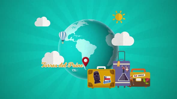 Chile Torres Del Paine Travel Destination 4K alt