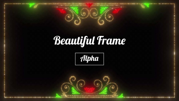 Beautiful Glowing & Sparkling Frame ( Alpha )