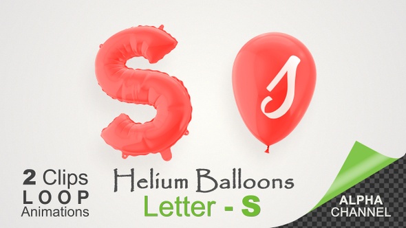 Balloons With Letter – S