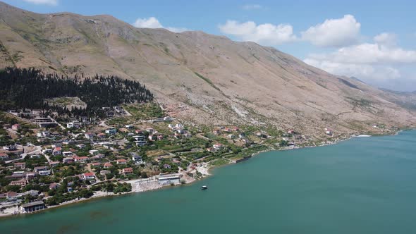 Aerial Footage of Shkoder Albania alt