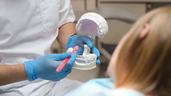 An Orthodontist Shows How to Brush your Teeth Properly with a Toothbrush alt