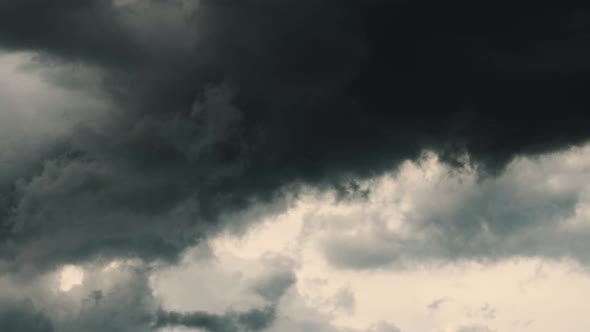 Thunderclouds in the Sky Time Lapse