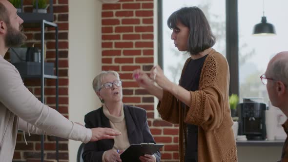 Sad Person with Anger Management Issues Having Breakdown at Aa Group Meeting alt