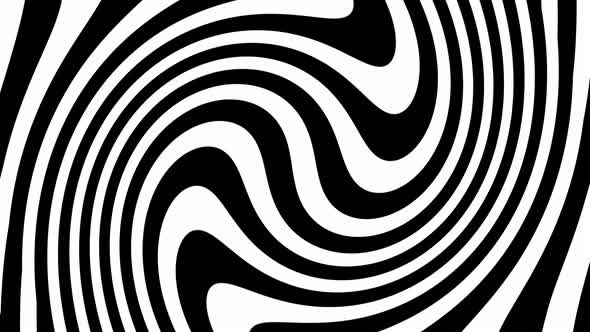 Black White Shape Twirl Background