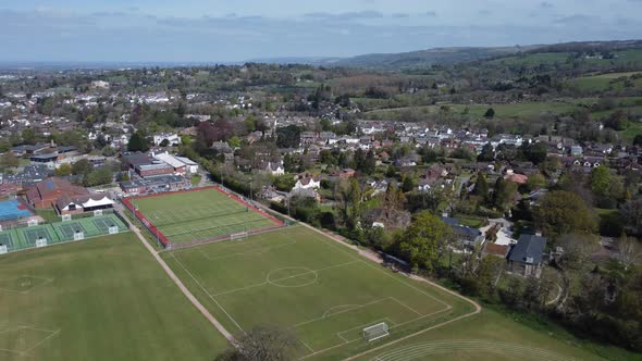 Balcarras Sports Centre Aerial South East Cheltenham Spring Season alt