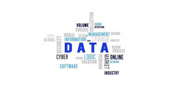 Word Cloud Data Blue alt