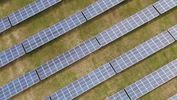 Solar Panels Quadrocopter Flight Over the Field Diagonal