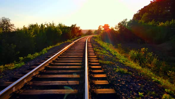 Flying over the railroad alt