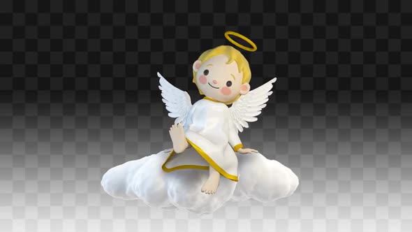 Angel Sitting On A Cloud alt