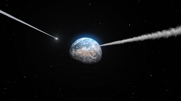 Asteroids and Meteors Heading to Planet Earth alt