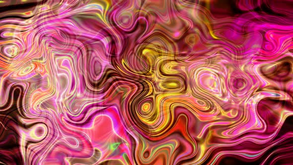 Red Pink White Yellow Color Abstract Silky Ink Liquid Animated Background alt