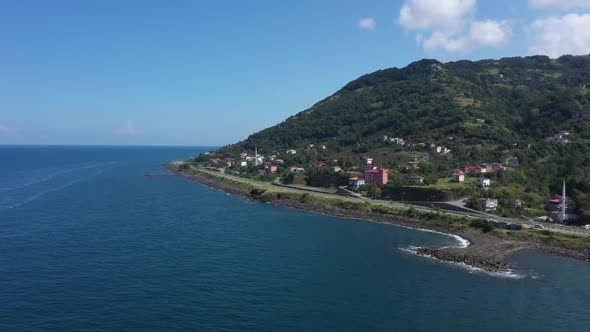 Trabzon Coast And Sea Aerial View