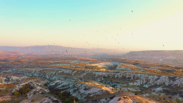 Beautiful Landscape View of Cappadocia at Sunset. alt