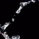 Water on a Black Background - VideoHive Item for Sale