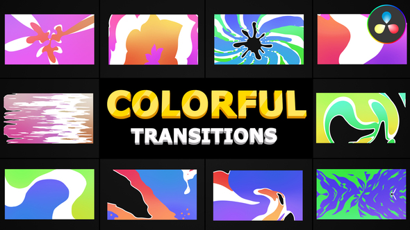 Juicy Colorful Transitions | DaVinci Resolve