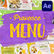 Provence Menu for After Effects - VideoHive Item for Sale